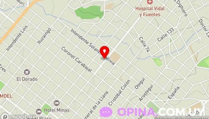 mapa de Tino's Papelería Papelería en Minas