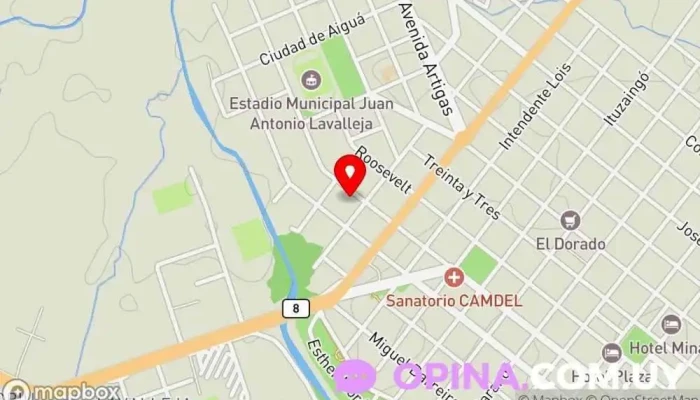 mapa de TITANIUM TEAM Gimnasio en Minas