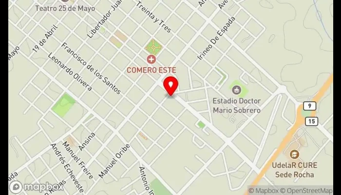 mapa de TODO COMIDAS ROCHA Restaurante en Rocha