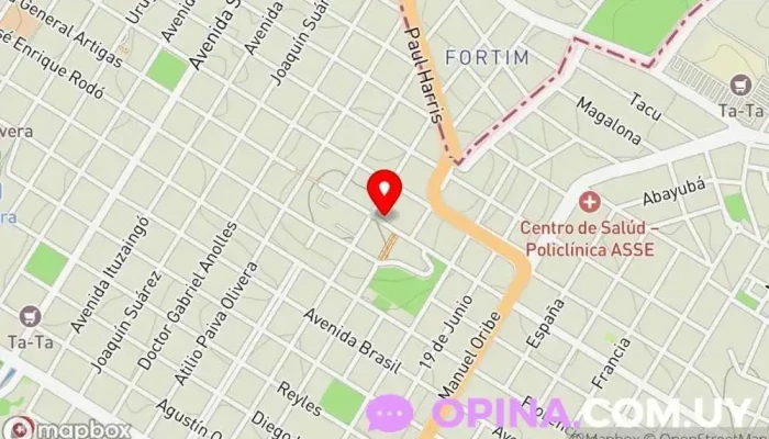 mapa de Top Training TT  en Rivera