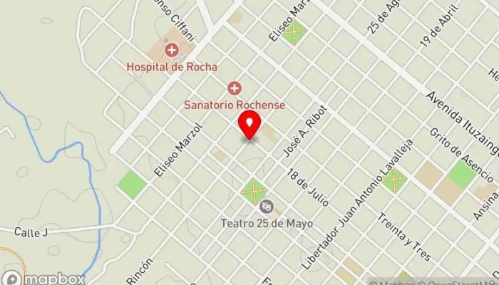 mapa de TOQUE GURMET Cafetería en Rocha