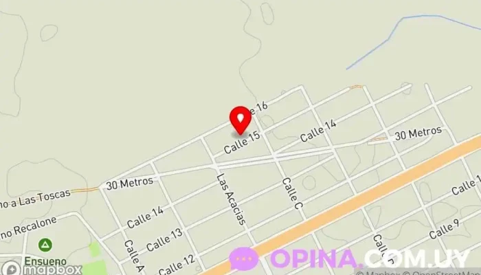 mapa de Trabajos en general El Pollo Pintor  en Las Toscas