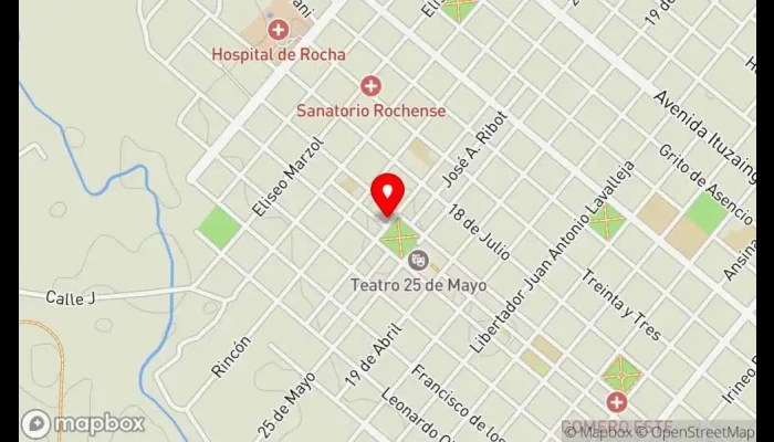 mapa de Trailer PLAZA Restaurante de comida rápida en Rocha