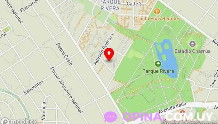 mapa de Trazart Diseñador gráfico, Arquitecto, Academia de informática, Diseñador de sitios web en Montevideo