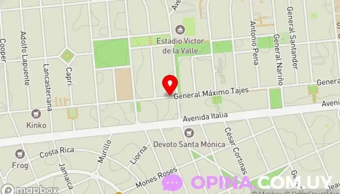 mapa de Trena academia Centro educativo en Montevideo