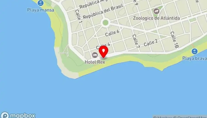 mapa de Tres36 Restaurante en Atlántida