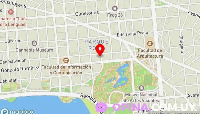 mapa de Trieme Negocios Inmobiliarios Agencia inmobiliaria en Montevideo