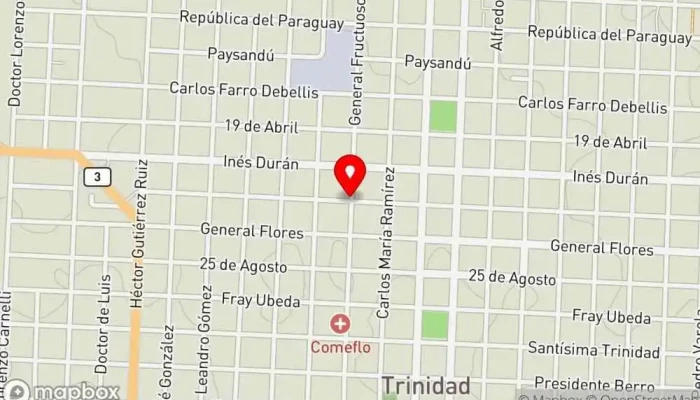 mapa de Trinidad  en Trinidad