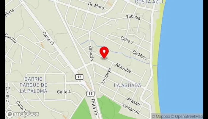 mapa de Tsunami (La Paloma) Restaurante de comida rápida en La Aguada y Costa Azul