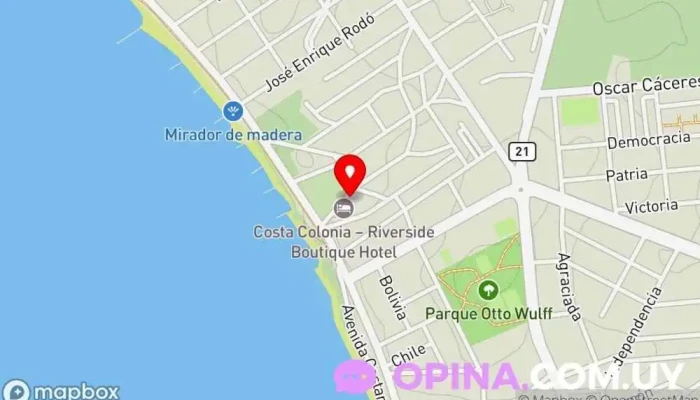 mapa de Tu lugar en Colonia Serviced apartment en Col. del Sacramento