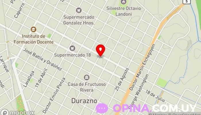 mapa de Tu Lugar Inmobiliaria Urbanización en Durazno