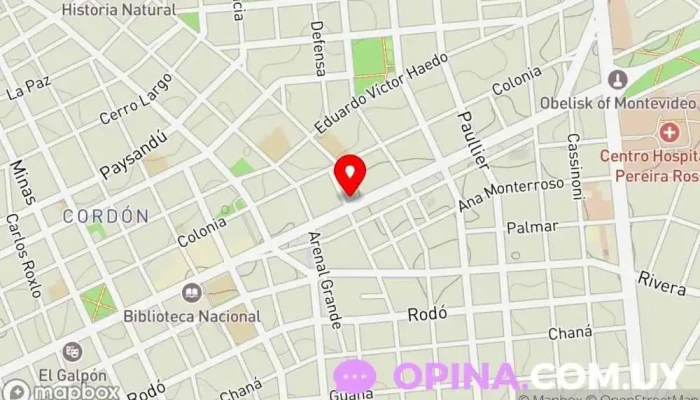 mapa de Tu Momento UY Escuela de música en Montevideo