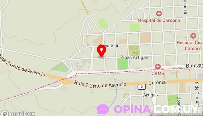 mapa de Tunas Al'a Vivero en Cardona