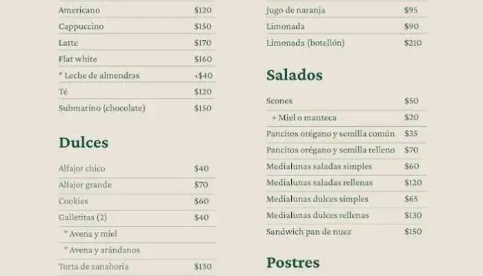 Ultreia Menu - Cafetería