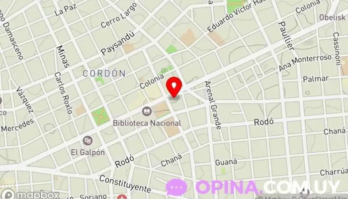 mapa de Unicopy Papelería, Impresora digital en Montevideo