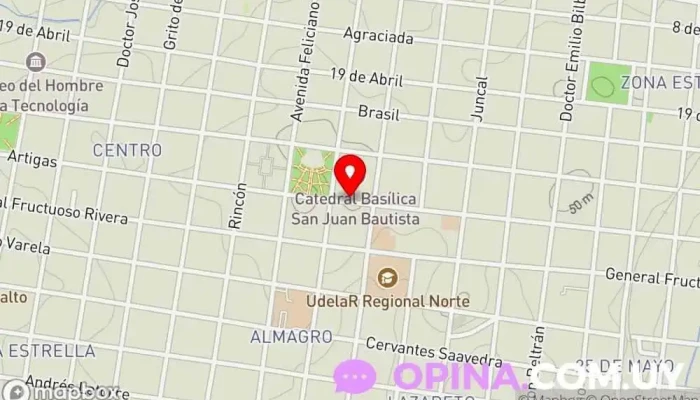 mapa de Universidad Católica del Uruguay | Ciudad de Salto Universidad en Salto