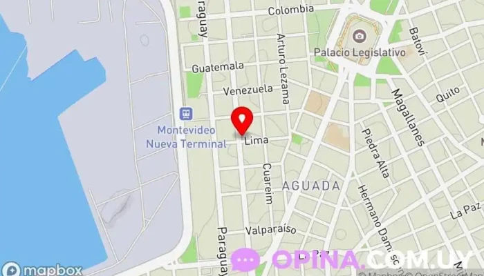 mapa de Urban Fit & Dance Gimnasio en Montevideo