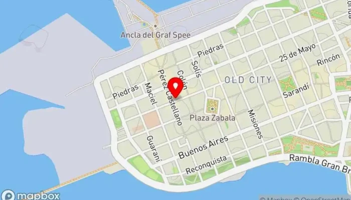 mapa de Urbana Cafe y resto Cafetería en Montevideo