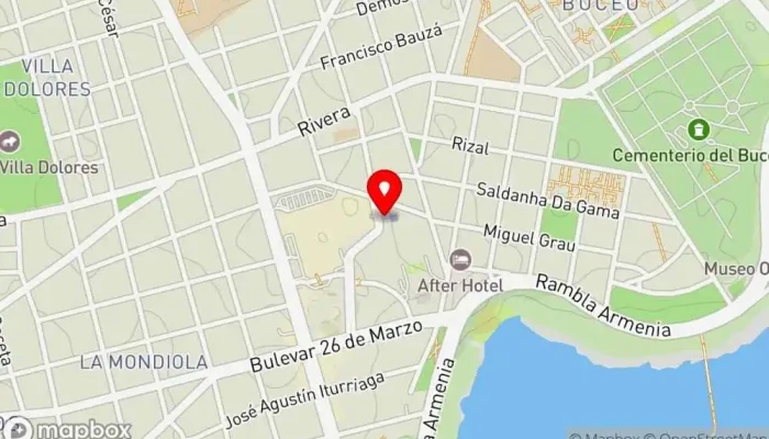 mapa de Urbano Deli Cafetería en Montevideo