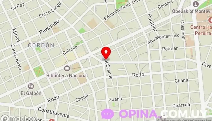 mapa de URU Propiedades Agencia de bienes inmuebles comerciales en Montevideo