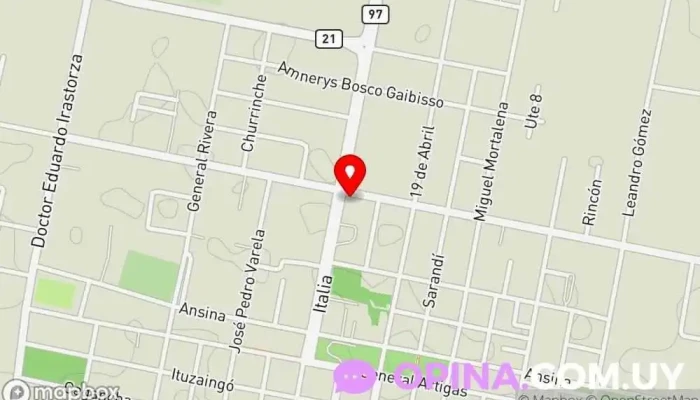 mapa de Urucasas Agencia inmobiliaria en Carmelo