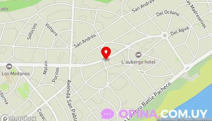 mapa de Uruguay Link Agencia inmobiliaria en Punta del Este