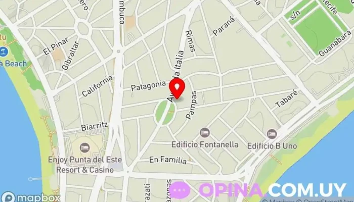 mapa de Uruhaus Agencia inmobiliaria en Punta del Este