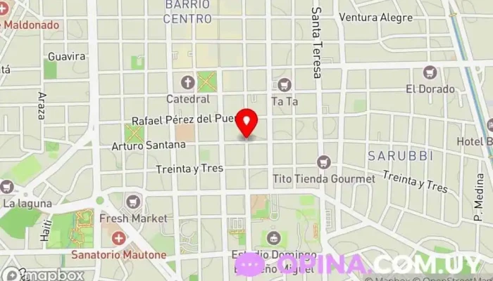 mapa de URUSOL Inmobiliaria Agencia inmobiliaria en Maldonado