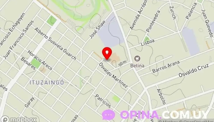 mapa de Utu Cea 330 Escuela técnica en Montevideo