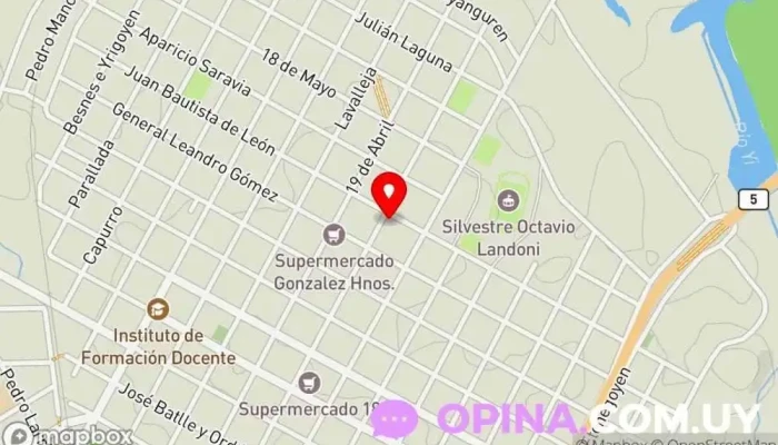 mapa de UTU Durazno Escuela técnica en Durazno