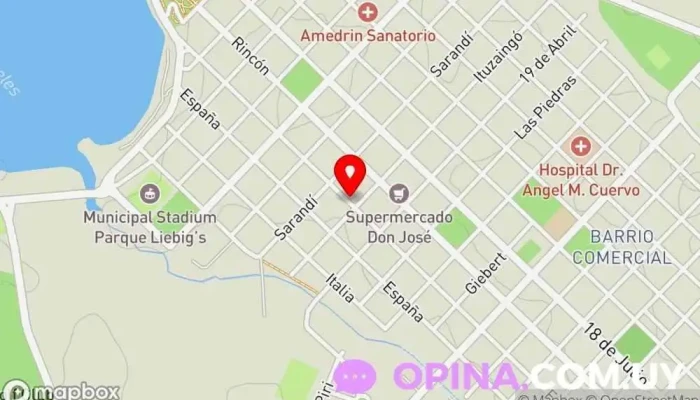 mapa de UTU Fray Bentos Escuela en Fray Bentos