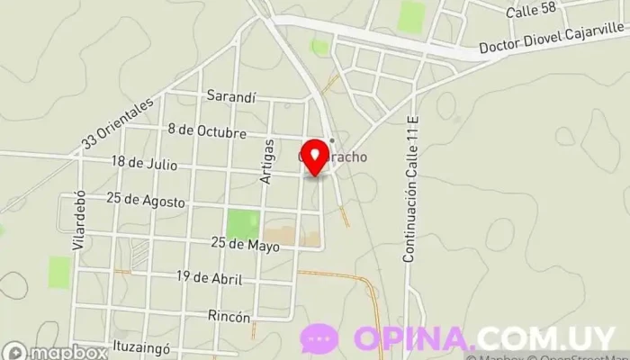 mapa de UTU, Quebracho Centro de estudios en Quebracho