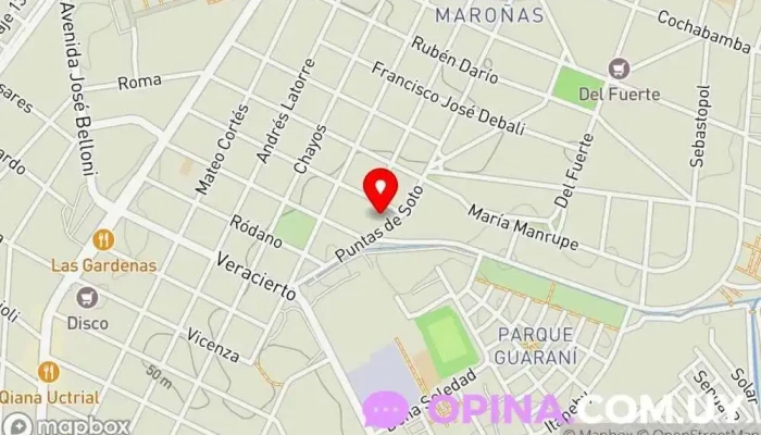 mapa de Valiente Complejo de apartamentos en Montevideo