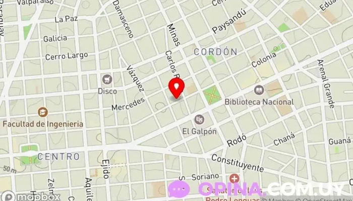 mapa de Varela Inmobiliaria Agencia inmobiliaria en Montevideo