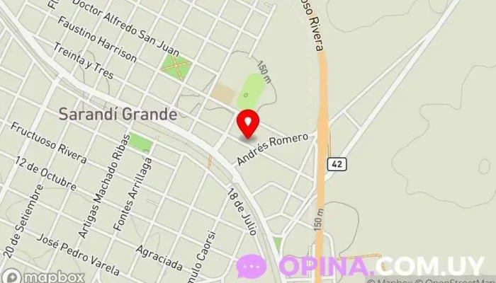 mapa de Varela Remates - Negocios Y Servicios Centro comercial en Sarandí Grande