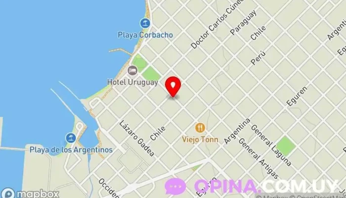 mapa de VC Clínica Integral Dentista en Nueva Palmira