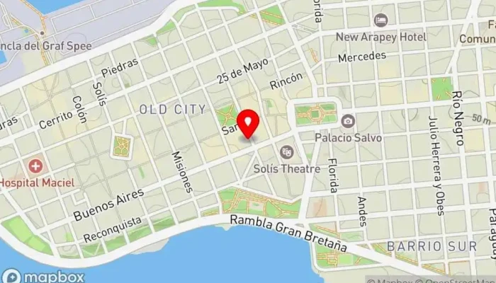 mapa de Ventus Restaurante en Montevideo