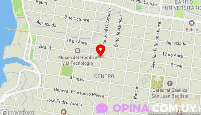 mapa de Vesta Inmobiliaria Agentes inmobiliarios en Salto