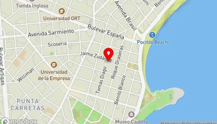 mapa de Vicenta Restaurante en Montevideo