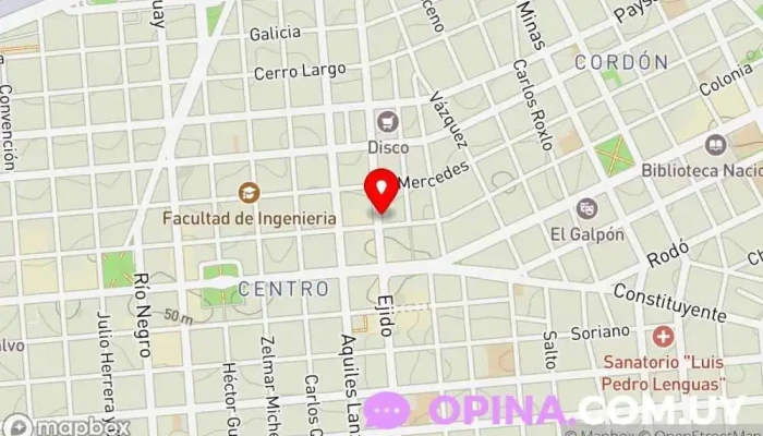 mapa de Videoson - OROPAPER - Agente destacado. Papelería en Montevideo