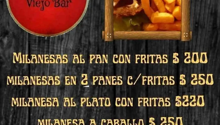 Viejo Bar:  Menu