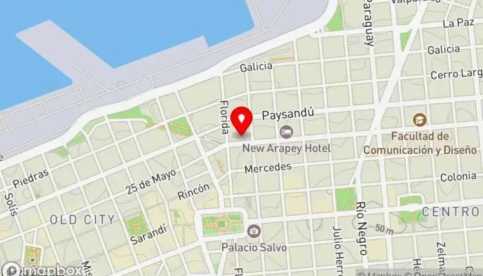 mapa de Viewport Hotel Hotel, Alojamiento en Montevideo