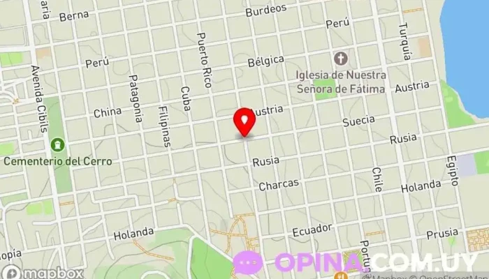 mapa de Villa del Cerro  en Montevideo