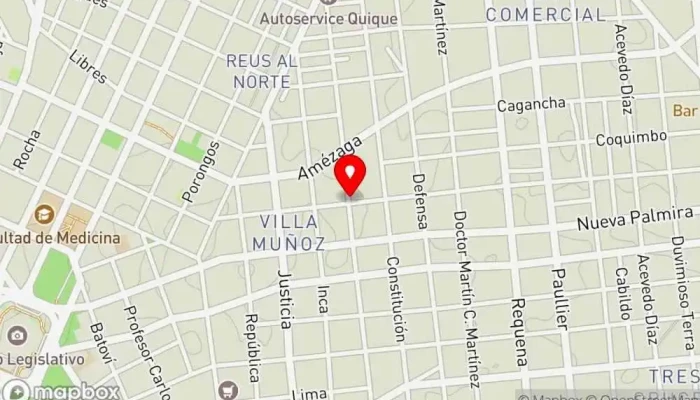 mapa de Villa Muñoz  en Montevideo