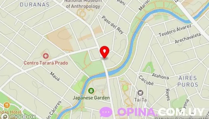 mapa de Villa Platero Urbanización en Montevideo