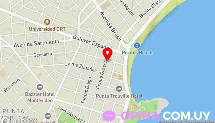mapa de Vip Estudio Inmobiliario Agencia inmobiliaria en Montevideo