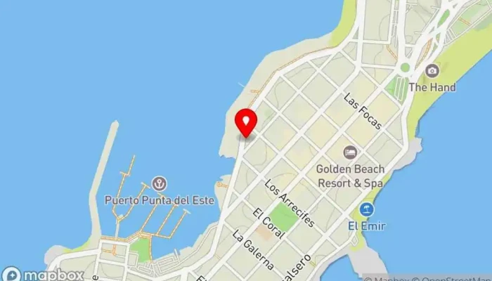 mapa de Virazón Puerto Restaurante en Punta del Este