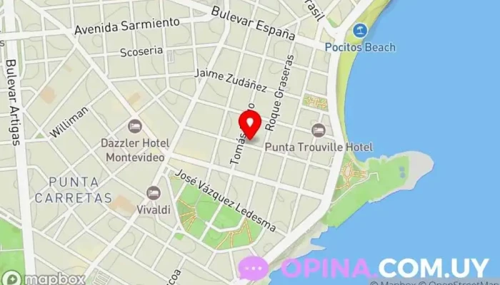 mapa de Virginia Polleri Negocios Inmobiliarios Agencia inmobiliaria en Montevideo