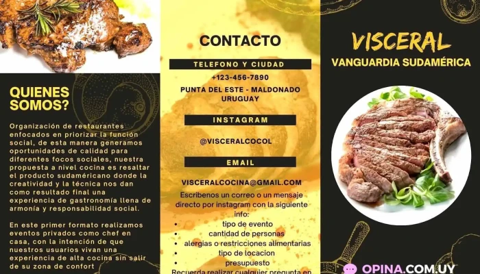 Visceral Cocina:  Menu