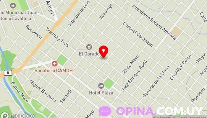 mapa de Vision Echange Clínica de oftalmología en Minas